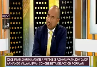 Armando Villanueva: "Un adelanto de comicios es una posibilidad a pensar"