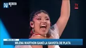 Viña del Mar: Milena Warthon ganó la gaviota de plata - Noticias de gobierno-regional-del-callao