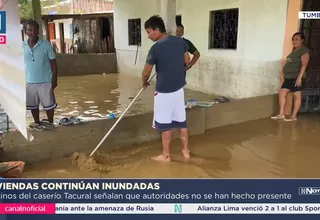 Viviendas continúan inundadas en Tumbes