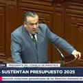 EN VIVO | Congreso: Ministros sustentan el Presupuesto 2025