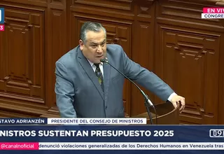 EN VIVO | Congreso: Ministros sustentan el Presupuesto 2025