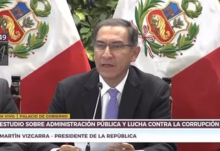 Vizcarra: Gobierno impulsará política de integridad para luchar contra la corrupción