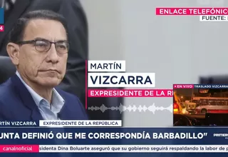 Vizcarra: "INPE recomendó Barbadillo y este traslado es político"