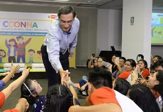 Vizcarra: "Queridos niños y niñas, gracias por su permanente aliento"