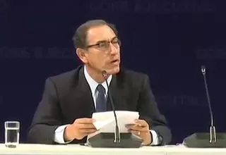 Presidente Vizcarra pide hacer esfuerzo común para la prevención de desastres