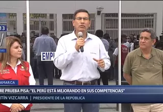 Vizcarra sobre prueba PISA 2018: "El Perú está mejorando en sus competencias"