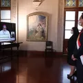 Vizcarra y la primera dama acompañaron la misa y Te Deum a través de la televisión 