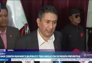 Vladimir Cerrón afirma que permaneció en Perú durante su periodo de clandestinidad