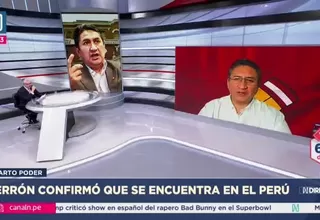 Vladimir Cerrón afirma que se encuentra en el Perú y niega apoyo cubano