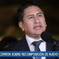 Cerrón: Perú Libre debería estar en Gabinete Ministerial