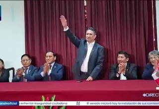 Vladimir Cerrón reaparece en público tras anulación de prisión preventiva y levantamiento de orden de captura