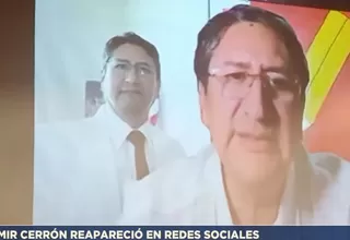 Vladimir Cerrón reapareció en redes sociales