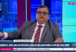 Vladimir Padilla calificó como improcedente el recurso de José Luna Gálvez para excluir pruebas en el caso ONPE