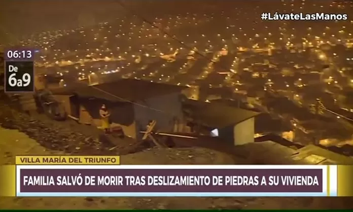 Villa Mar A Del Triunfo Familia Se Salva De Morir Tras Deslizamiento De Piedras En Su Vivienda