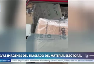 Voto 2026: Nuevas imágenes del traslado del material electoral