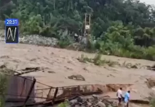 Cusco: al menos 16 desaparecidos en caída de puente en el río Kimbiri