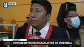 Waldemar Cerrón e Ilich López rechazaron actos de violencia - Noticias de ilich-lopez