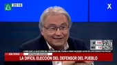 Walter Albán: La independencia y la imparcialidad es muy importante para elegir al Defensor del Pueblo - Noticias de interpelelacion