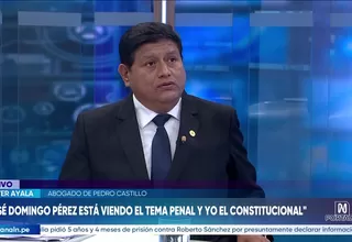 Walter Ayala: Una de las promesas de Roberto Sánchez es indultar a Pedro Castillo