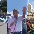 Wilfredo Oscorima: Lanzan botellas y piedras a gobernador de Ayacucho en cuarto d&iacute;a de paro antiminero