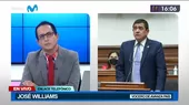 Williams sobre renuncia de Bellido: “Pedro Castillo ha dado un gran paso a la gobernabilidad” - Noticias de bellido