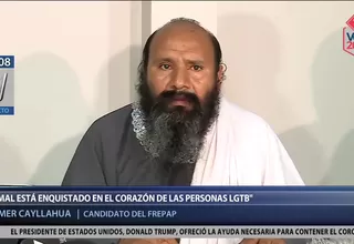 Wilmer Cayllahua del Frepap sobre comunidad LGTBI: Tienen el mal enquistado en su corazón y sangre