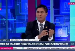 Wilson Soto: “Para hablar de salud o derecho, hay que tener carrera”