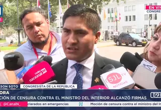 Wilson Soto insta a Boluarte a retirar a Perú de la Corte IDH