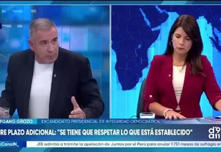 Wolfgang Grozo rechaza pedido de Juntos por el Perú para ampliar plazo de nulidades