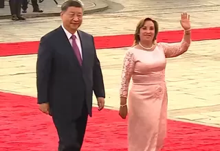 Xi Jinping llegó a Palacio de Gobierno