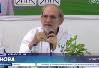 Yehude Simon anuncia candidatura a la Alcaldía de Lima por Tierra Verde