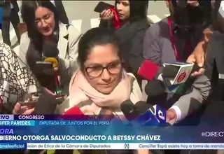 Yenifer Paredes saluda salvoconducto a Betssy Chávez y afirma que podría abrir paso a pedido de indulto para Pedro Castillo