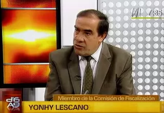 Yonhy Lescano: "Llaman a diálogo porque ven crisis en el Gobierno"