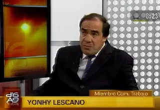 Yonhy Lescano sospecha que apristas generaron desorden durante marcha 