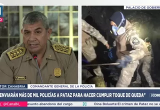Zanabria: Más de 1,000 policías serán enviados a Pataz