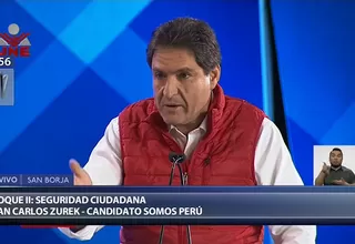 Zurek fue interrumpido por moderadores tras atacar a candidatos