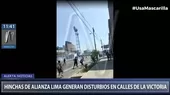 Alianza Lima: Barristas se enfrentan en Matute en la previa del partido ante Municipal - Noticias de barristas