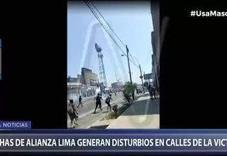 Alianza Lima: Barristas se enfrentan en Matute en la previa del partido ante Municipal