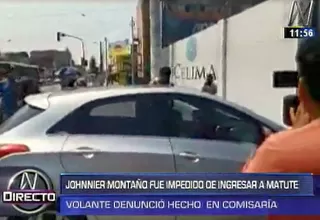 Johnnier Montaño fue impedido de ingresar a Matute para entrenar
