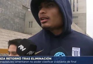Alianza Lima volvió a la capital luego de ser eliminados de la Copa Libertadores