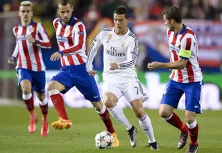 Atlético y Real Madrid igualaron sin goles en el Vicente Calderón