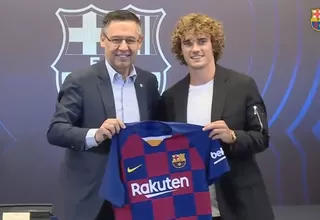 Antoine Griezmann fue presentado oficialmente en el Barcelona