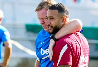 Memphis Depay se unió a la pretemporada del Barcelona