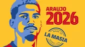 Barcelona anunció que renovó contrato con Ronald Araujo hasta 2026 - Noticias de roger-araujo
