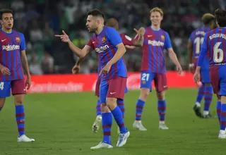 Barcelona superó 2-1 al Betis con golazo de Jordi Alba en el minuto final