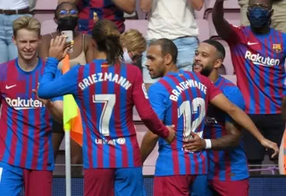 Barcelona venció 2-1 al Getafe en el Camp Nou por LaLiga 2021/22