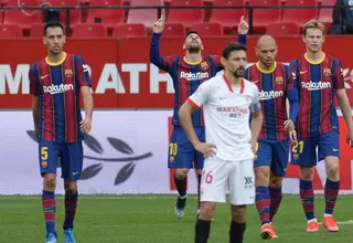 Barcelona venció 2-0 al Sevilla y se colocó segundo en LaLiga