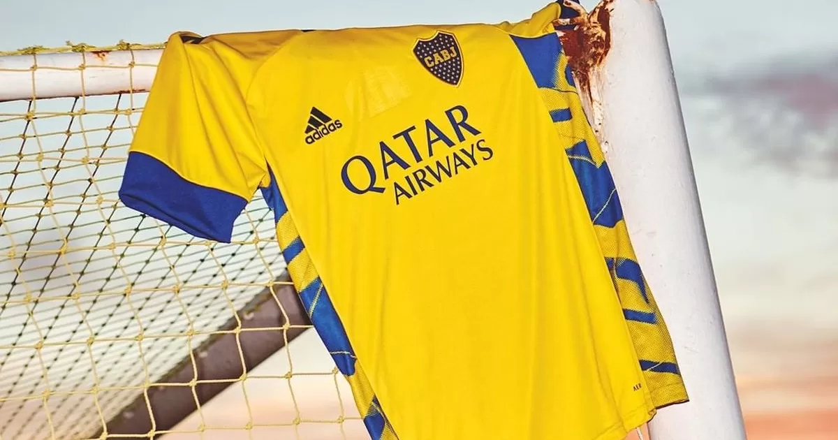 camiseta de boca amarilla 2021