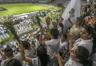 El conmovedor tributo del Atlético Nacional al Chapecoense en Medellín