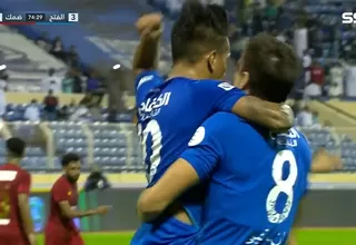 Christian Cueva marcó doblete en partidazo de Al-Fateh que terminó 5-5 ante Damac